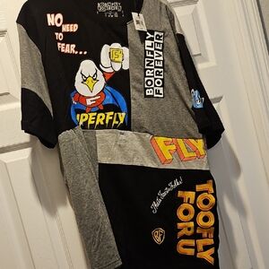 Born Fly Forever T Shirt  Men's Superfly Mighty Fly Too Fly For U